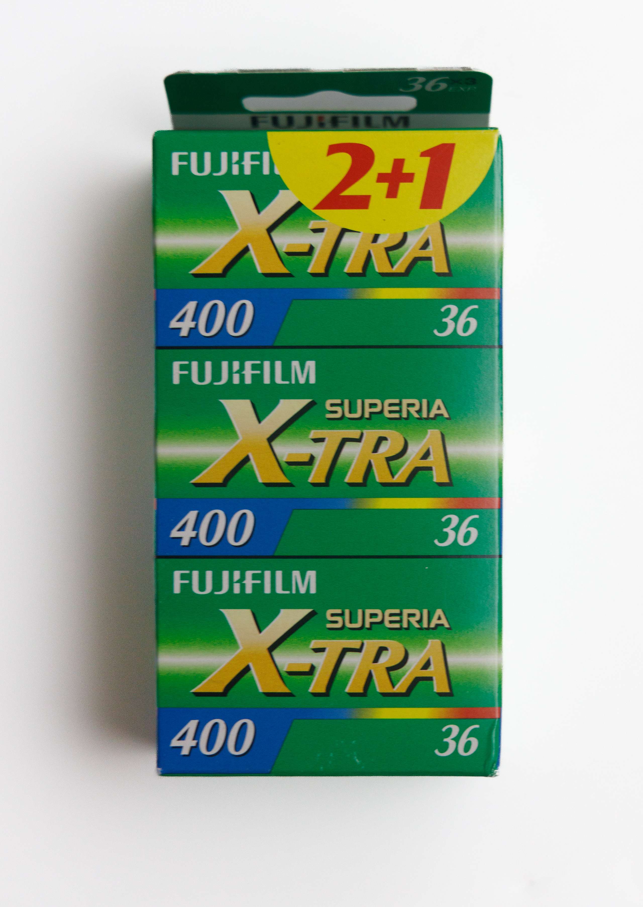 Box of 3x of Fujicolor X-tra 400 /36 unexposed vintage