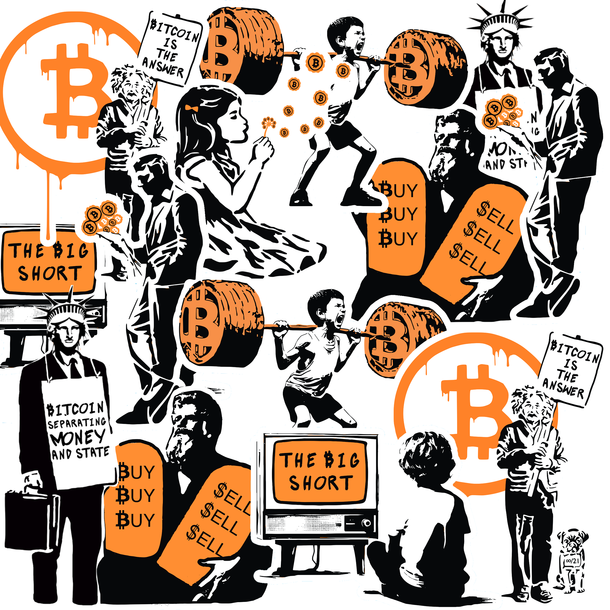 Street Cyber Bonanza 1-4 Posters