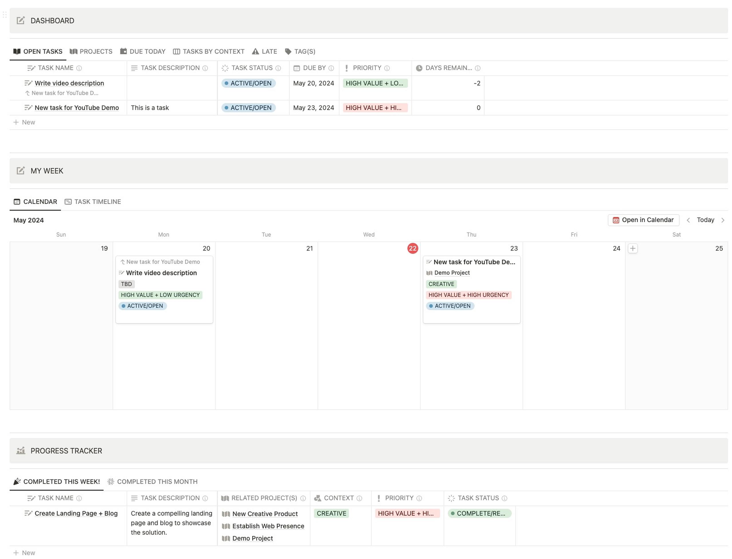 The Creative Project Management Notion Dashboard by DesignMinder™