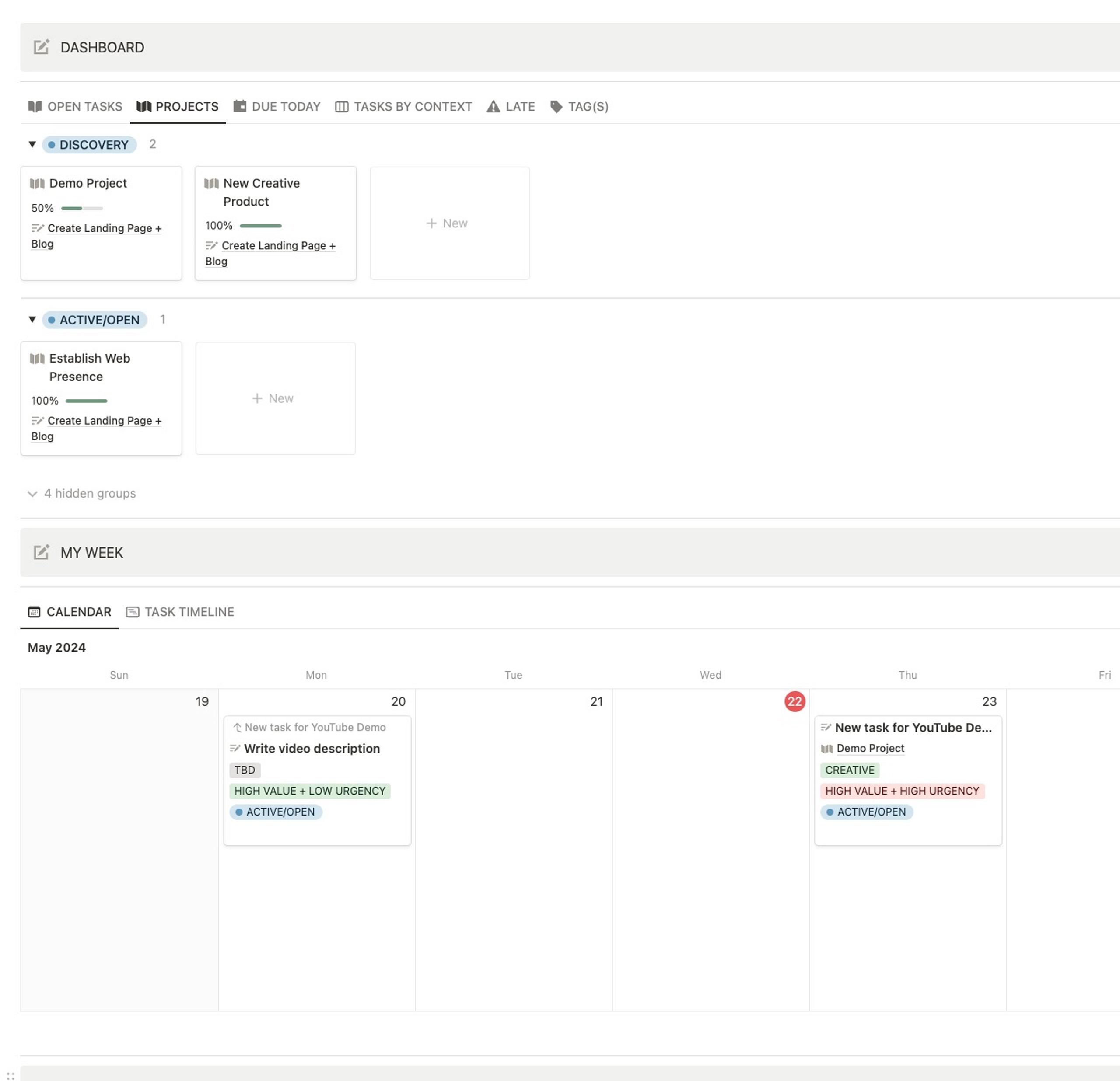 The Creative Project Management Notion Dashboard by DesignMinder™