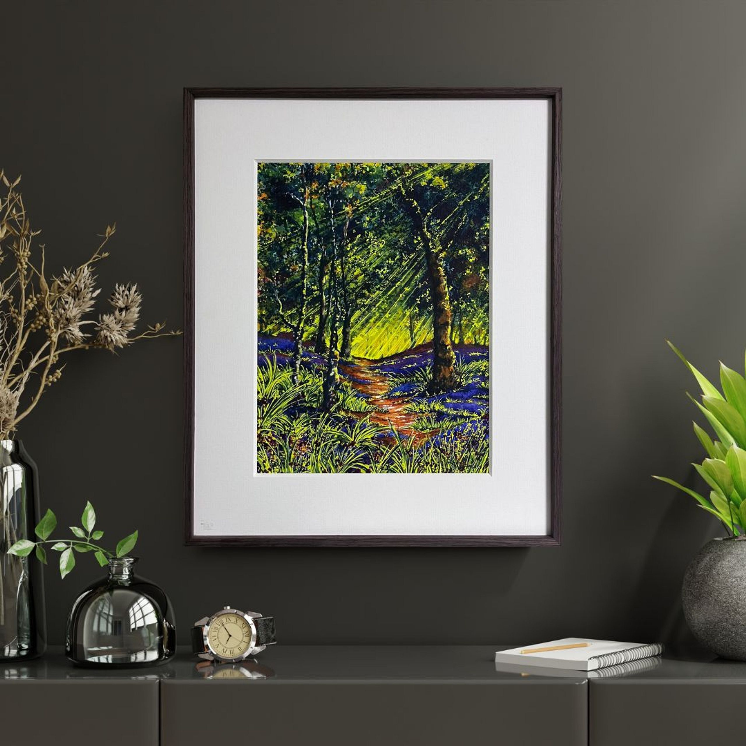 FINE ART PRINT 'English Bluebell Wood'