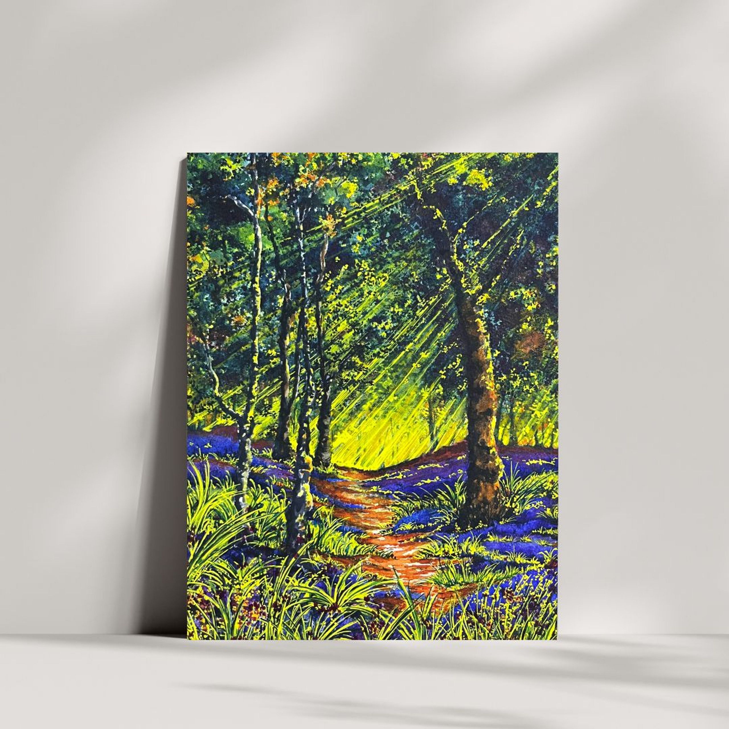FINE ART PRINT 'English Bluebell Wood'