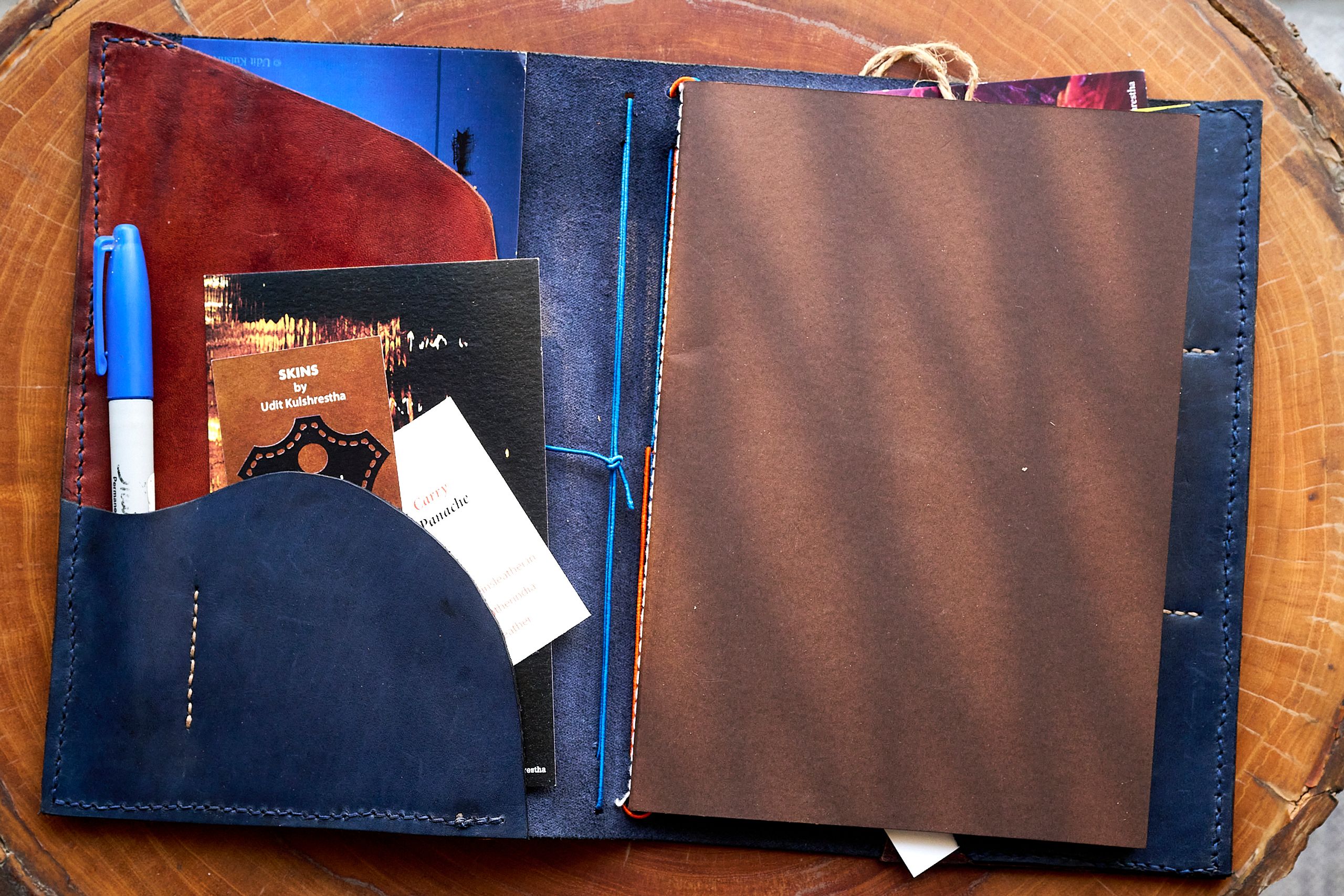 Skins: Nyinu Leather Portfolio Journal - A5