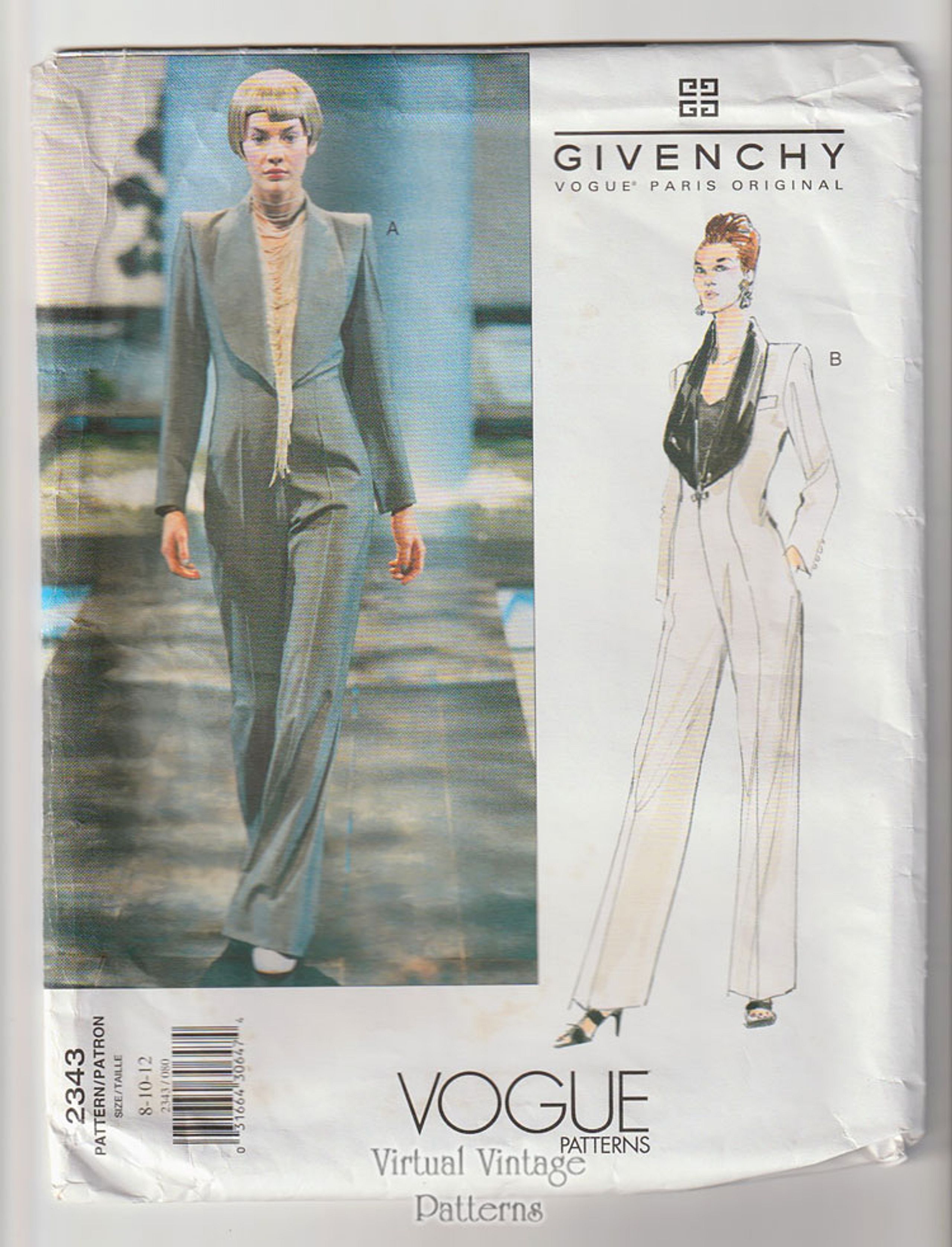 Vogue 2343, Alexander McQueen Women's Jumpsuit Pattern